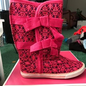 Adorable pink boots